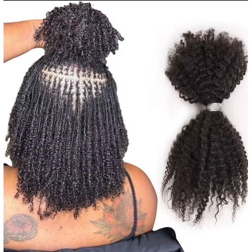 Kinky 4C Afro bulk human hair 14inch 50g